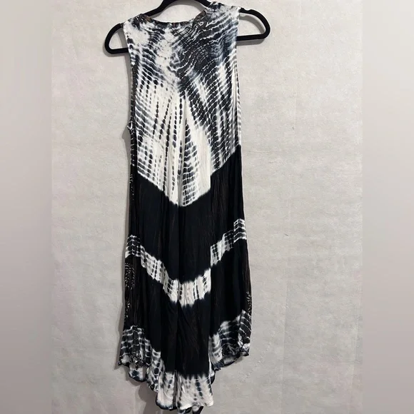 tie-dye umbrella dress casual summer resort wear one size NWT hilow beach dress - Picture 3 of 6